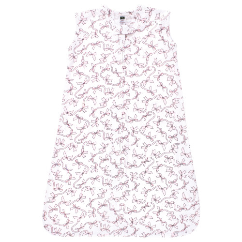 Hudson Baby Cotton Sleeveless Wearable Sleeping Bag, Sack, Blanket, Pink Bows