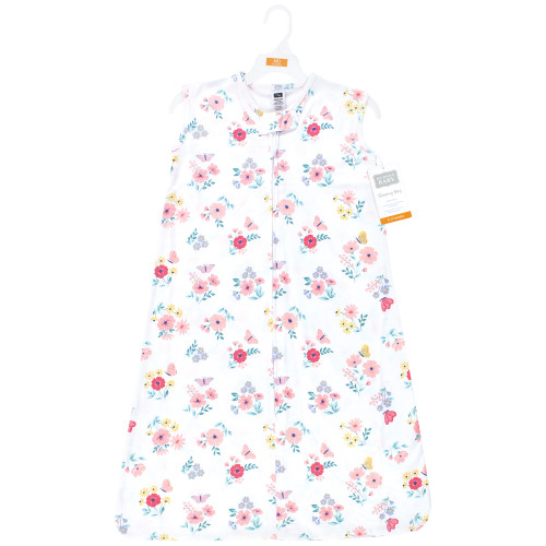 Hudson Baby Cotton Sleeveless Wearable Sleeping Bag, Sack, Blanket, Butterfly Floral