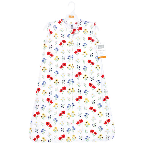 Hudson Baby Cotton Sleeveless Wearable Sleeping Bag, Sack, Blanket, Wildflower