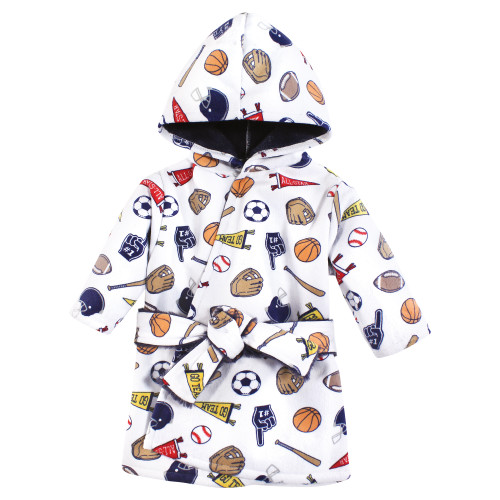 Hudson Baby Mink with Faux Fur Lining Pool and Beach Robe Cover-ups, Sports Fan