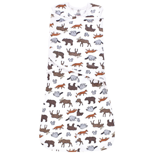 Hudson Baby Convertible Swaddle Sleep Sack, Animal Adventure
