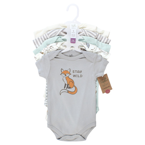 Touched By Nature Organic Cotton Bodysuits, Dreamy Woodland