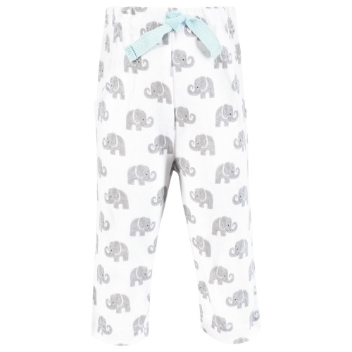 Hudson Baby Cotton Pants and Leggings, Painted Gray Elephant