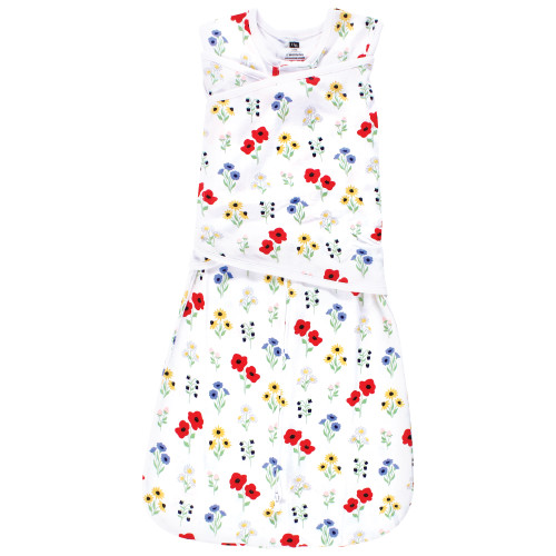 Hudson Baby Convertible Swaddle Sleep Sack, Wildflower