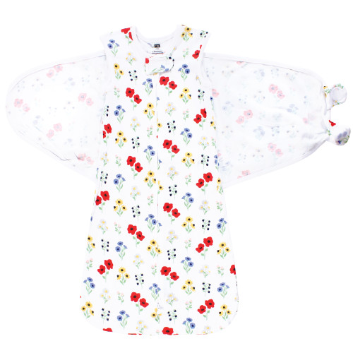 Hudson Baby Convertible Swaddle Sleep Sack, Wildflower