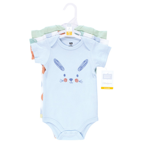 Hudson Baby Cotton Bodysuits, Egg Hunt