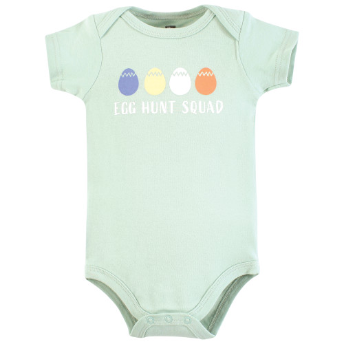 Hudson Baby Cotton Bodysuits, Egg Hunt