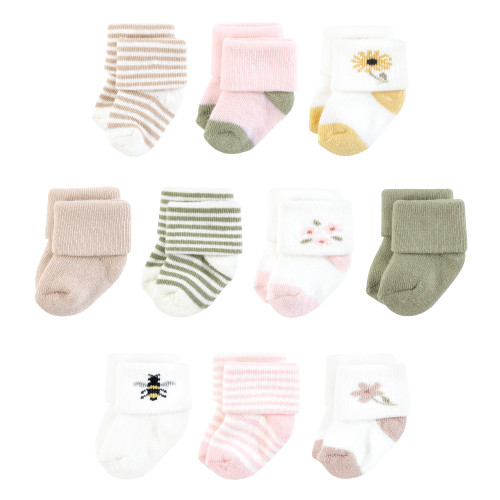 Touched By Nature Organic Cotton Socks, Soft Wildflower