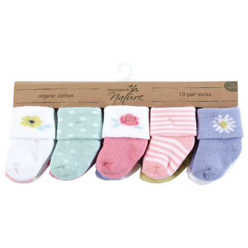Touched By Nature Organic Cotton Socks, Flower Market