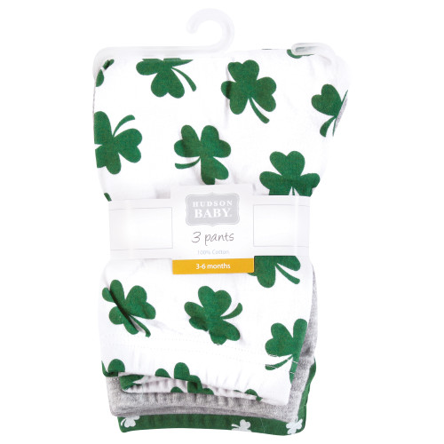 Hudson Baby Cotton Pants and Leggings, Lucky Charm