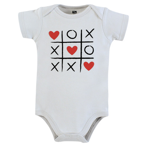 Hudson Baby Cotton Bodysuits, Love Hearts