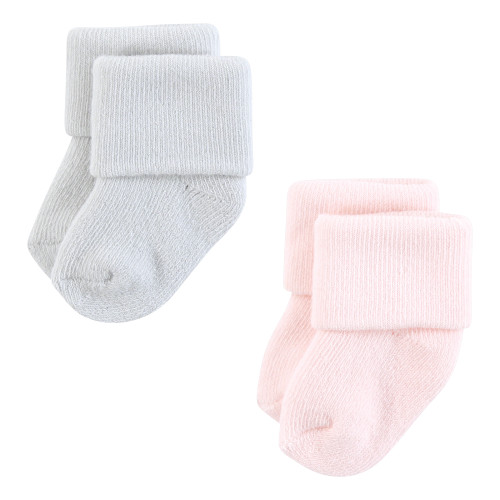 Touched By Nature Organic Cotton Socks, Soft Pink Dot Stripe