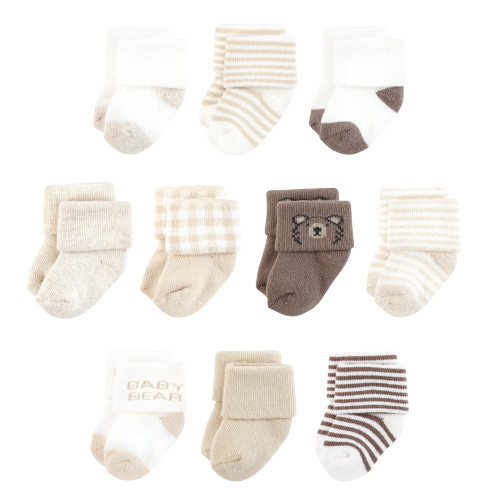 Touched By Nature Organic Cotton Socks, Brown Bear