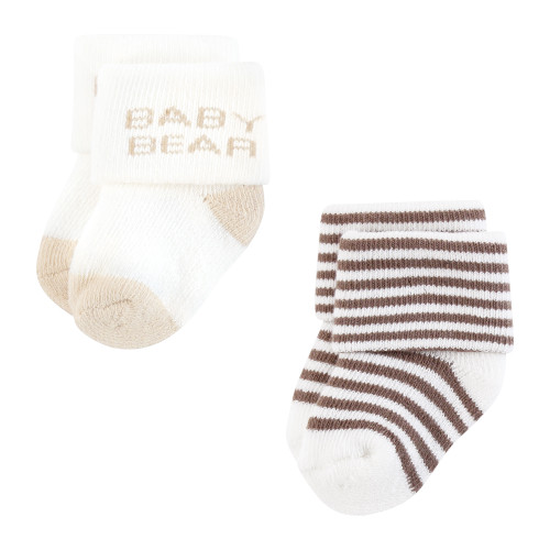 Touched By Nature Organic Cotton Socks, Brown Bear