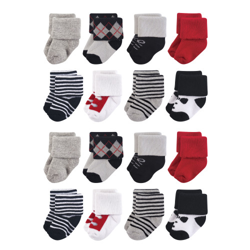 Little Treasure Newborn Socks, Tuxedo 2