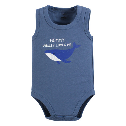 Touched By Nature Organic Cotton Bodysuits, Mystic Sea 1