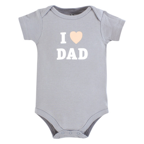 Hudson Baby Cotton Bodysuits 5-Pack, Boy Abstract