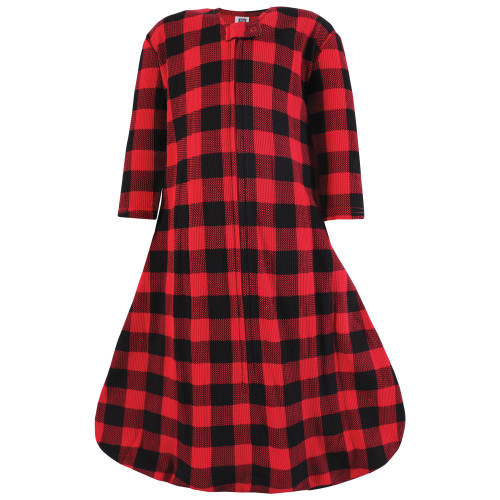 Hudson Baby Thermal Long Sleeve Sleeping Bag 2pk, Buffalo Plaid Moose