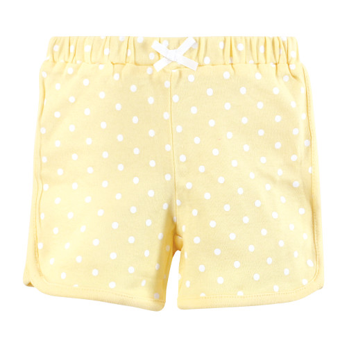 Hudson Baby Shorts Bottoms 4-Pack, Cheerful Flower