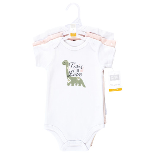 Hudson Baby Cotton Bodysuits 3-Pack, Tons Of Love