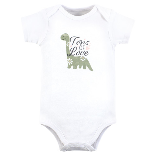 Hudson Baby Cotton Bodysuits 3-Pack, Tons Of Love