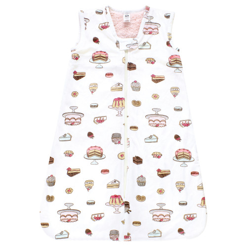 Hudson Baby Plush Faux Fur Sleeping Bag, Wearable Blanket, Sweet Bakery