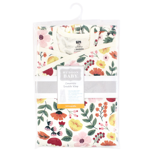 Hudson Baby Convertible Swaddle Sleep Sack, Fall Botanical