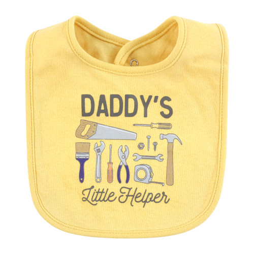 Hudson Baby Cotton Bibs, Construction Work