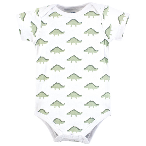 Hudson Baby Cotton Bodysuits 3-Pack, Mighty Cute Dino