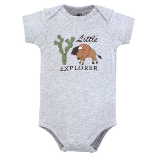 Hudson Baby Cotton Bodysuits 5-Pack, Wilderness