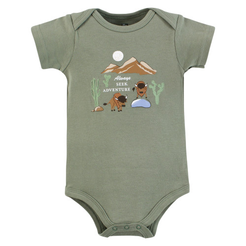 Hudson Baby Cotton Bodysuits 5-Pack, Wilderness