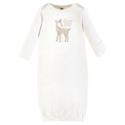 Hudson Baby Gown, Swaddle Blanket and Cap or Headband, Enchanted Forest