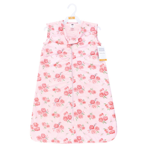 Hudson Baby Plush Faux Fur Sleeping Bag, Wearable Blanket, Blush Rose