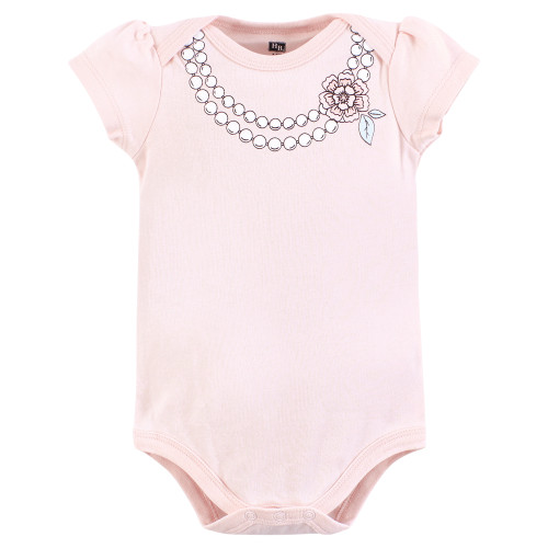 Hudson Baby Cotton Bodysuits 3-Pack, So Pretty Flower