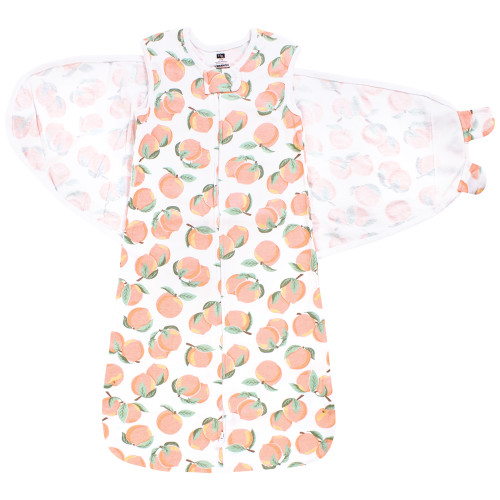 Hudson Baby Convertible Swaddle Sleep Sack, Peach