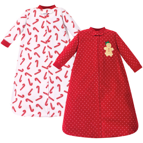 Hudson Baby Long-Sleeve Fleece Sleeping Bag, Sugar Spice 1