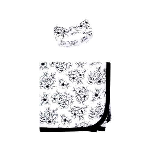 Hudson Baby Gown, Swaddle Blanket and Cap or Headband, Princess