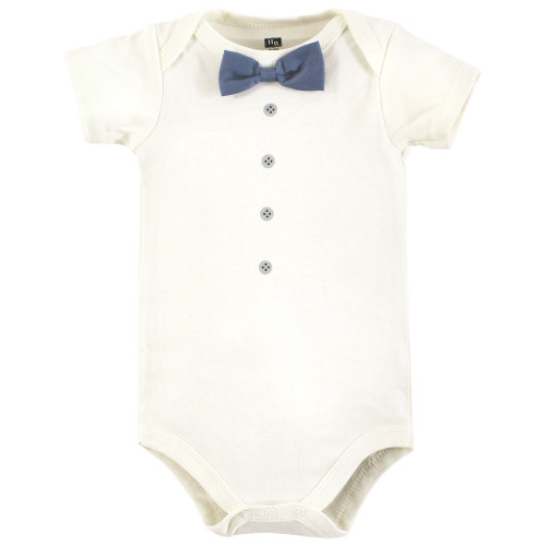 Hudson Baby Cotton Bodysuits 3-Pack, Little Dude