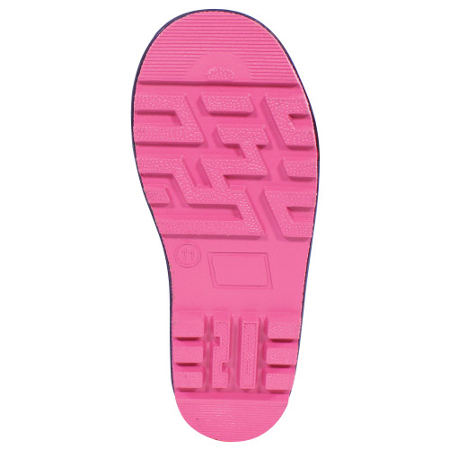 Hudson Baby Rain Boots, Navy Rainbow