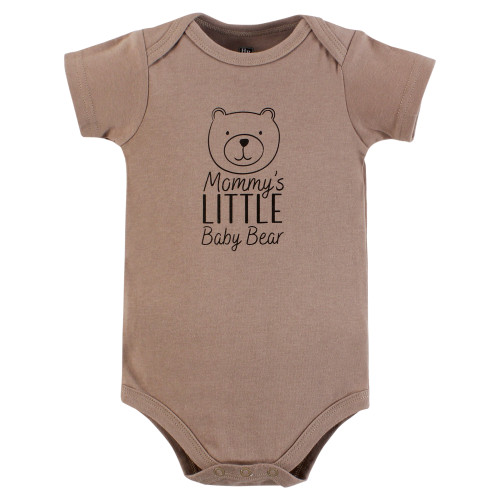 Hudson Baby Cotton Bodysuits 3-Pack, Mommys Baby Bear