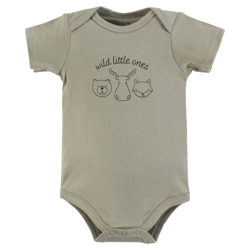 Hudson Baby Cotton Bodysuits 3-Pack, Mommys Baby Bear