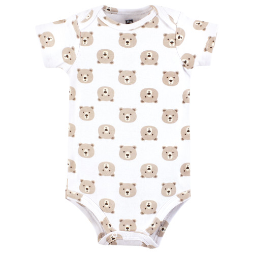 Hudson Baby Cotton Bodysuits 3-Pack, Mamas Boy Bear