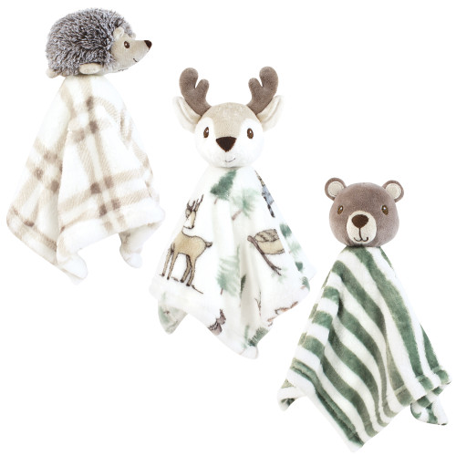 Hudson Baby Animal Face Security Blanket, Forest Animals