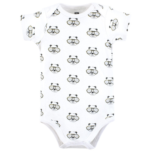 Hudson Baby Cotton Bodysuits 3-Pack, Cool Panda