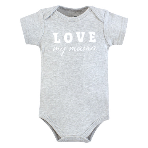 Hudson Baby Cotton Bodysuits 5-Pack, Neutral Abstract