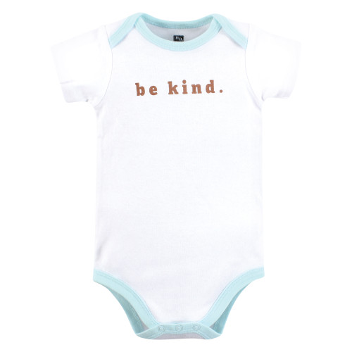 Hudson Baby Cotton Bodysuits 5-Pack, Neutral Abstract