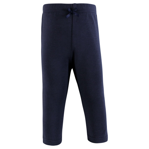 Hudson Baby Cotton Pants and Leggings, White Coral Daisy