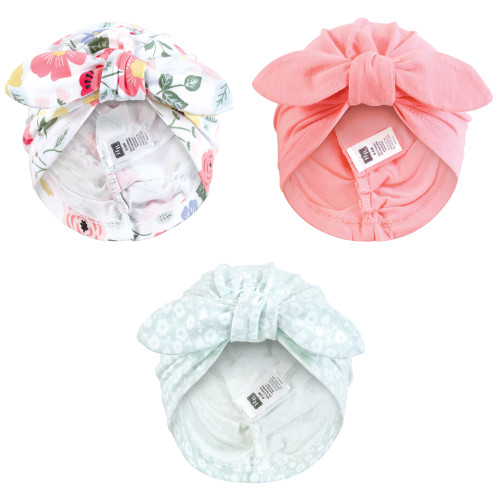 Hudson Baby Turban Cotton Headwraps, Modern Botanical