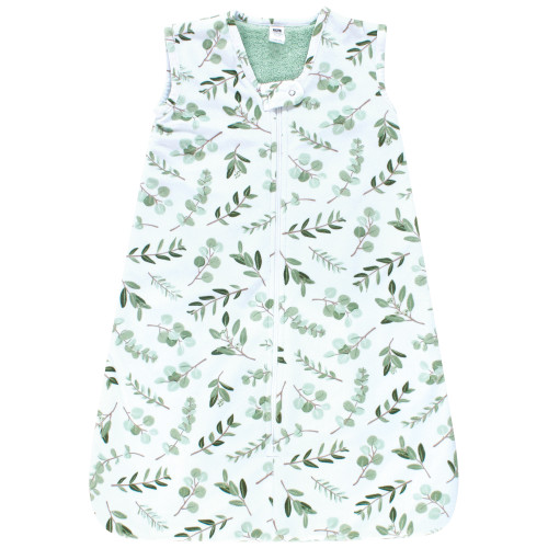 Hudson Baby Plush Faux Fur Sleeping Bag, Wearable Blanket, Eucalyptus