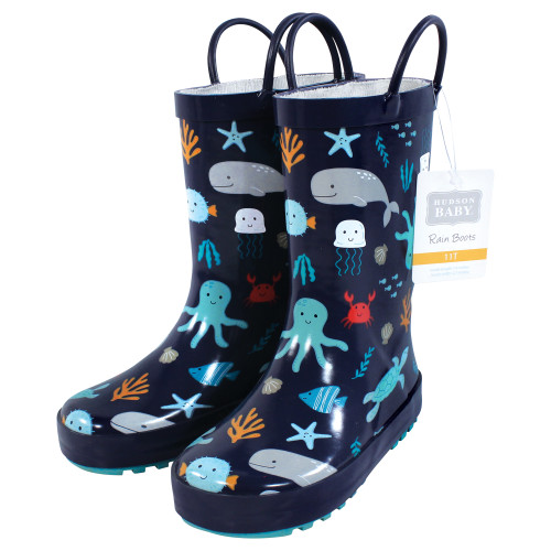 Hudson Baby Rain Boots, Sea Characters